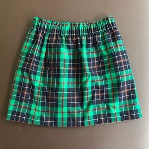 Plaid J. Crew skirt size 6